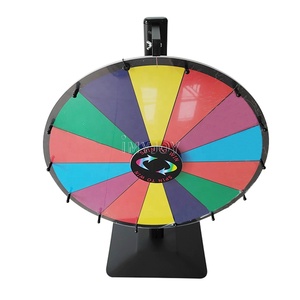 24s personalizza fortune carnival award table lucky draw spin prize <span class=keywords><strong>the</strong></span> wheel arcade games con supporto - Product Image 4