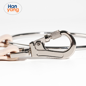 HanYang OEM personalizado PVC impermeable collar de perro y correa de PVC cuerda correa de perro de lujo duradero conjunto de correa de perro con asa de anillo - Product Image 3