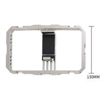 Cage de stabilisation pour smartphone en alliage d'aluminium C072 avec double poignée pour photographie