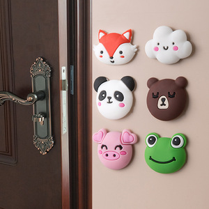 Cartoon Door Stopper Silicone Self Adhesive Anti Collision Pads Wall Protector Handle Bumpers Buffer Guard Stoppers Crash Pad