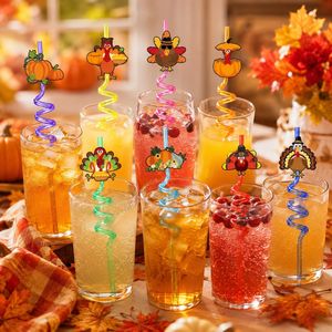 Bambus Cute <strong>Straw</strong> Topper Set Silicone Recyclable Reusable Anime Top <strong>Hat</strong> Cartoon <strong>Drinking</strong> <strong>Straws</strong> 28cm Party Custom Logo 8pcs/Bag - Product Image 5