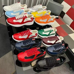 Zapatillas deportivas de malla de cuero patentado de diseño para hombre 2026 al por mayor, calzado deportivo informal que combina con todo, zapatillas de running de alta calidad para mujer - Product Image 2