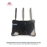 Vodasafe VS-126 Professionele RF-signaaldetector, draagbare draadloze signaalanalysator met 10MHz-6GHz breedbanddekking