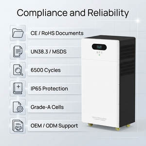 IP65 51.2V 100Ah อินเวอร์เตอร์ LiFePO4ไฮบริดติดผนังแบบ all-in-one 5-10kW แบตเตอรี่พลังงานแสงอาทิตย์สำหรับการสำรองข้อมูลในบ้าน - Product Image 3