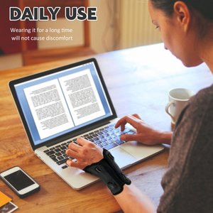 Attelle <span class=keywords><strong>de</strong></span> poignet confortable avec support nocturne et protection du pouce pour le syndrome du canal carpien, pour hommes et femmes - Product Image 6