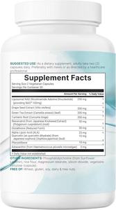 Stock entrepôt US Dropship NAD+ Ultimate Complex 1 000 mg |   60 capsules végétales |   Formule du voie <span class=keywords><strong>de</strong></span> transport NMN |   10-en-1 avec Resvératrol - Product Image 3