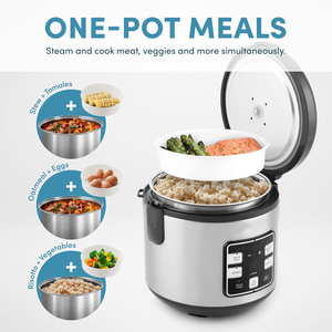 Stainless Multifunction Delux <b>Multi</b> Purpose Big Rice <b>Cooker</b> Commercial Cylinder Steel <b>Multi</b> Smart Rice <b>Cookers</b> - Product Image 5
