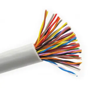 Indoor Unshielded Copper Wire Cat3 100 pair 0.4mm Copper Telephone Cable 24AWG UTP PVC