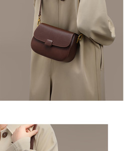 Miaoli Women's Handbag Stylish Cowhide <b>Small</b> Square Bag Crossbody Shoulder Bag - Product Image 2