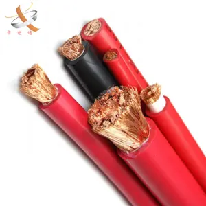 16mm 50mm 70mm 95mm 120mm 150mm Single Copper Core Rubber Sheathed Welding Cable Wholesale Wire