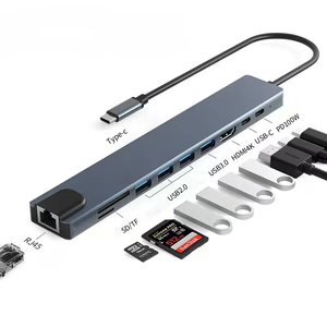 ตัวอ่านการ์ด nkiwi 10 in 1 <span class=keywords><strong>USB</strong></span> ฮับ10พอร์ต3.0 4K 30Hz AV OTG ตัวอ่านการ์ดอีเทอร์เน็ตฮับ <span class=keywords><strong>USB</strong></span> C ฮับความเร็วสูงตัวแยกสัญญาณ <span class=keywords><strong>USB</strong></span> <span class=keywords><strong>HDMI</strong></span>-Compatible - Product Image 1