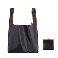 Sac fourre-tout pliable écologique personnalisé avec logo (MOQ 1) – Sacs de courses réutilisables et pliables pour l'épicerie et les supermarchés, faciles à transporter