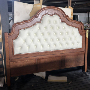 <span class=keywords><strong>Lit</strong></span> en <span class=keywords><strong>bois</strong></span> vintage classique KMJ sur mesure pour chambre d'hôtel, avec tête de <span class=keywords><strong>lit</strong></span> capitonnée, disponible en tailles Queen et King - Product Image 5