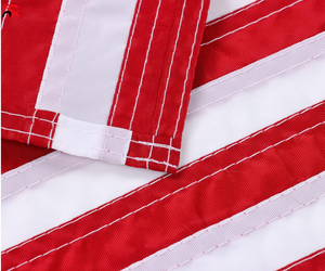 Venta caliente personalizado 12 "x 18" Estrellas bordadas y rayas cosidas Bandera de jardín Americano bandera de patio decorativa patriótica - Product Image 5