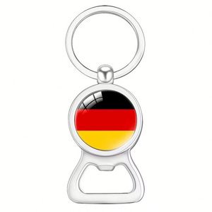 2024 China Factory Supplier Custom <b>Personalized</b> Country Flag <b>Keychain</b> Metal Stainless Steel Beer Bottle Opener <b>Keychain</b> - Product Image 1