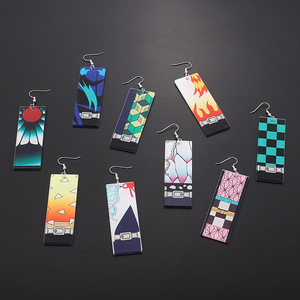 ต่างหูอะคริลิคการ์ตูนอนิเมะดาบพิฆาตอสูร คิเมทสึ โนะ ไยบะ - Product Image 1