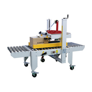 KELIER semi auto hot glue box sealing closing machine/Biscuit Carton Box Gluer Sealer/Food Box Hot Melt Glue Sealing Machine