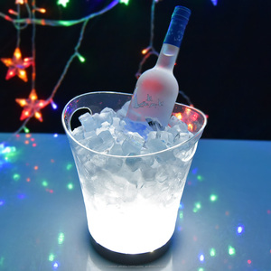 nuevo diseño <span class=keywords><strong>discoteca</strong></span> transparente acrílico plástico botella de cerveza servicio iluminado led cubo de hielo - Product Image 6