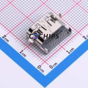 HDMI-019G-C31 HDMI Connector Bent Lead Through Hole Connector HDMI-A Female 19P Sink Board - Product Image 2