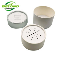 Petit pot personnalisé, luxe, beauté, cosmétique de luxe, pots à poudre libre, emballage de boîte cosmétique, tube rond en papier avec tamis