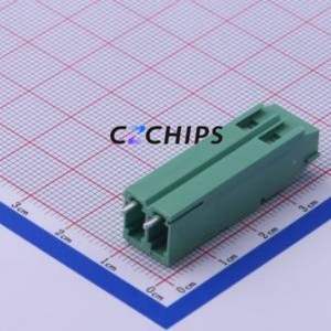JL500HH-50002G01 Screw Terminal Block Through hole Component (THT),P=5mm Connector 1x2P 5mm Green Through Hole - Product Image 2