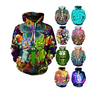 Özel 3d baskılı Hoodie boy kazak Unisex boş anime tişörtü Polyester süblimasyon hoodie erkekler için