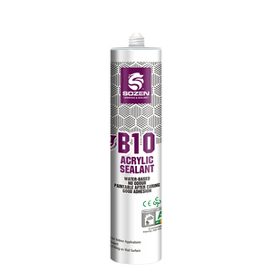 SOZEN-B10 Acrylic Polymer Silicon Sealant Product Trending Waterproof Paintable Water-based Acrylic Glue Sealing <strong>the</strong> <strong>Gap</strong> of Wall - Product Image 1