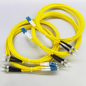Cable de Fibra Óptica LC UPC a ST UPC, Cable de Conexión Dúplex Monomodo, Cable de Fibra Óptica LSZH - Product Image 5