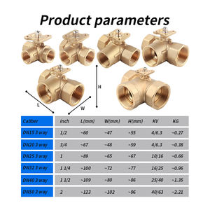 Электрический шаровой кран с латунным приводом, 24 В, 3-ходовой, 2 дюйма, с электроприводом - Product Image 5
