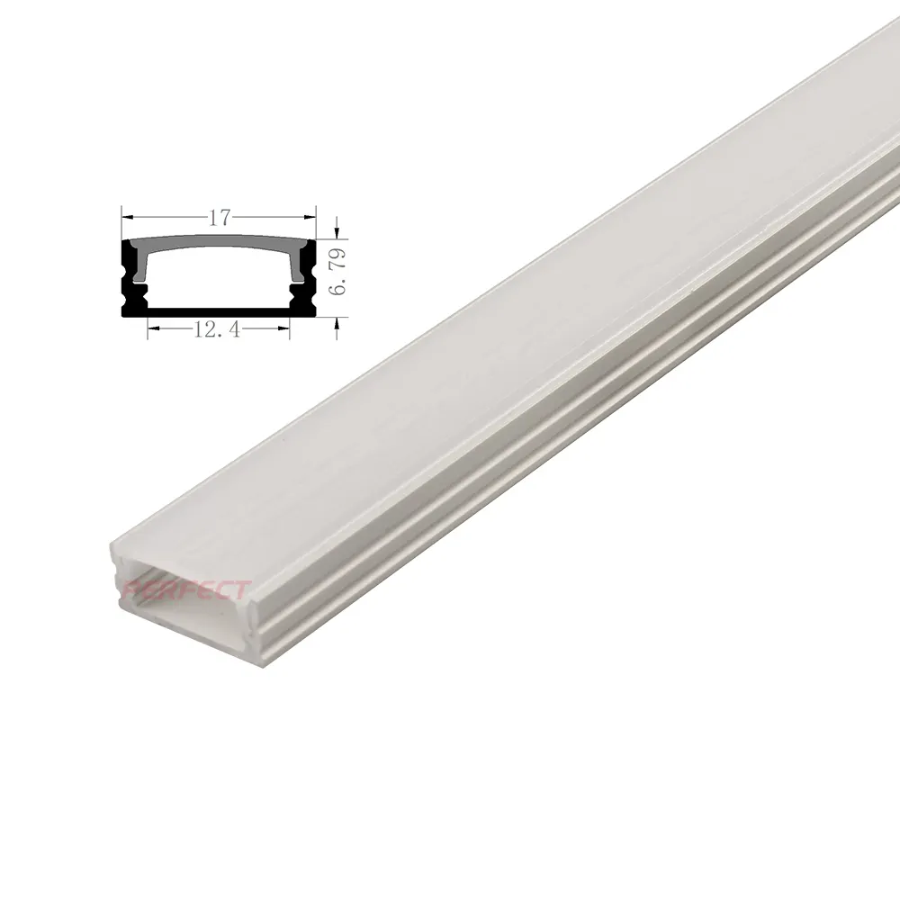 Yüksek kaliteli profil ışık LED şerit ışık için anodize gömme LED alüminyum profil