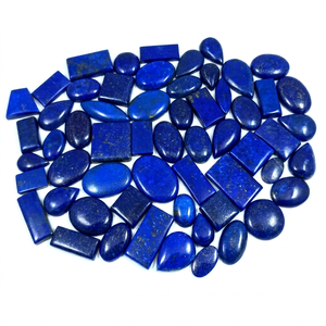 Cabujón de Lapislázuli Azul Natural, Gema Suelta con Base Plana, para Sanación de Chakras y Uso Espiritual, en Formas y Tamaños Variados para Joyería de Plata - Product Image 1