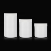Bouteilles et pots de 2 litres et 3 litres, noirs mats, pour suppléments de protéines de lactosérum, avec bouchons noirs