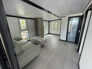 Casas prefrafricadas gấp ngoài trời mở rộng <span class=keywords><strong>container</strong></span> đôi cánh 40ft hộp cho khách sạn xuyên biên giới thương mại nước ngoài - Product Image 3