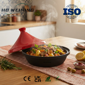 Pot <span class=keywords><strong>à</strong></span> <span class=keywords><strong>tajine</strong></span> <span class=keywords><strong>en</strong></span> <span class=keywords><strong>fonte</strong></span> émaillée, pot de cuisson marocain pour cuisinière <span class=keywords><strong>à</strong></span> gaz et <span class=keywords><strong>à</strong></span> induction - Product Image 3
