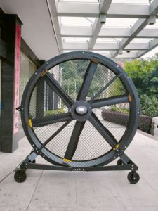 Latest Design Black Color Adjustable Speed Low Noise <b>Super</b> Energy <b>Saving</b> Motor Industrial Size 2m Movable Floor Fans for Church - Product Image 2