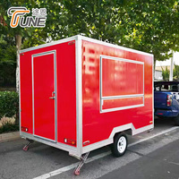 Chariot mobile carré pour la restauration, remorque alimentaire standard européenne, camion de cuisine mobile, kiosque de restauration rapide, chariot alimentaire à vendre