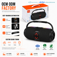 Vente chaude Tissu Petite Dent Bleue De Haute Qualité À La Basse Sexy Party Boombox Unique Dent Bleue Audio Portable Haut-Parleur Sans Fil
