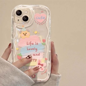Dễ thương Gấu Thỏ in Ice Cream sóng cạnh Silicone TPU điện thoại di động Bìa trường hợp đối với <span class=keywords><strong>iPhone</strong></span> 8 x XR XS max 11 12 13 14 15 16 17 - Product Image 5
