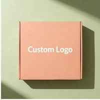 Boîte d'expédition en carton ondulé portable avec logo personnalisé et gaufrage, emballage cadeau de luxe écologique pour vêtements et artisanat