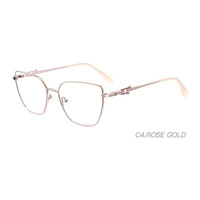 Nouvelles lunettes optiques classiques pour femmes, monture carrée en métal pleine bordure, légères, à porter au quotidien, best-seller 2025