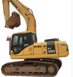 Excavadoras usadas baratas PC 200 modelo Japón usado equipo de construcción Komatsu 2000 m 22ton excavadora sobre orugas para Komatsu