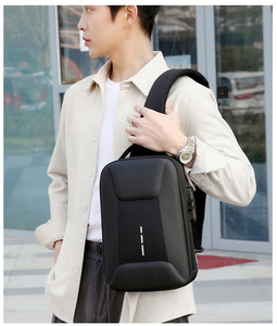 Bolso Bandolera de Nailon Oxford Impermeable de Moda, Antirrobo, con Cierre de Cremallera, Logotipo Personalizado, USB, para Deportes al Aire Libre - Product Image 5