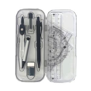 High Quality 8 Pieces Professional School Box Students Geometry Ruler Set Metal <b>Drawing</b> Compass for <b>Office</b> - Product Image 1