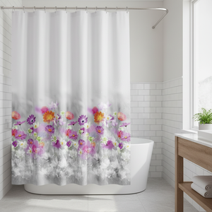 Collezione Spirella Abella, Tenda da Doccia in Tessuto 180 x 200, 100% Poliestere, Multicolore - Product Image 3
