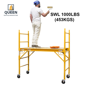 LINYIQUEEN Perancah Baja Bergerak Model Baker 6 kaki dengan Rangka H, Kapasitas 1000 Pound, Kekuatan Tinggi untuk Konstruksi Bangunan - Product Image 2