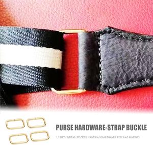 Anillo en D para correa de bolso, herrajes de metal, hebilla rectangular, mosquetón cuadrado, accesorios para correas, unidades - Product Image 4