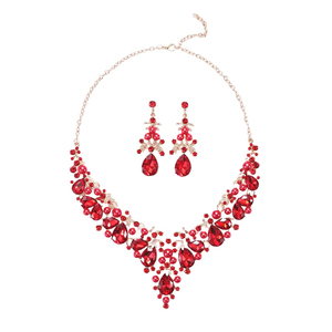 <span class=keywords><strong>2022</strong></span> nuevo collar traje de mujer de dos piezas de aleación elegante vestido de novia - Product Image 3