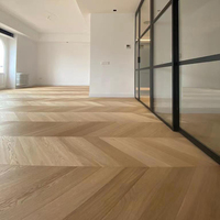 Suelo de Madera de Roble Chevron Diseñado con Tecnología Avanzada, Parquet con Diseño Hungarian Point, Plancher En Bois Chevron Chene V