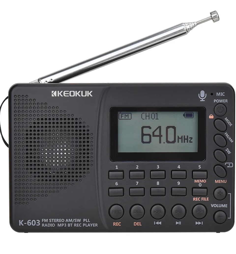 Individuelle kleine Aufnahmemaschine mit Schlaf-Timer und voreingestellte Funktion Unterstützung Tf Musik-Wiederaufnahme-Modus hochwertiges Radio