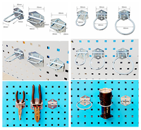 Dayanıklı Metal Pegboard Kare Delikli Kanca, Ev Depolaması, Garaj Duvarları ve Atölye Düzenlemesi Ticari Uygulamalar için